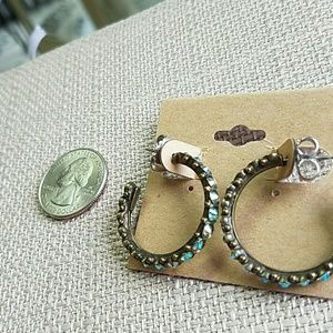 Sorrelli Jewelry - Sorrelli Green Apple Hoops Earrings Sorrelli Jewelry - Sorrelli Green Apple Hoops Earrings